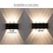 Quickway Imports Decorative Aluminum Wall Lamp for Indoors and Outdoors - 6W Cool White 4000K - Set of 4 QI004493.BK.6W.4 - alternate 6